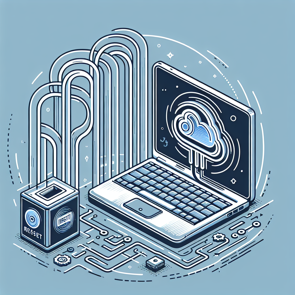 "Illustration of a smartphone being reset to troubleshoot system issues without losing data, highlighting the concept of device maintenance and troubleshooting."