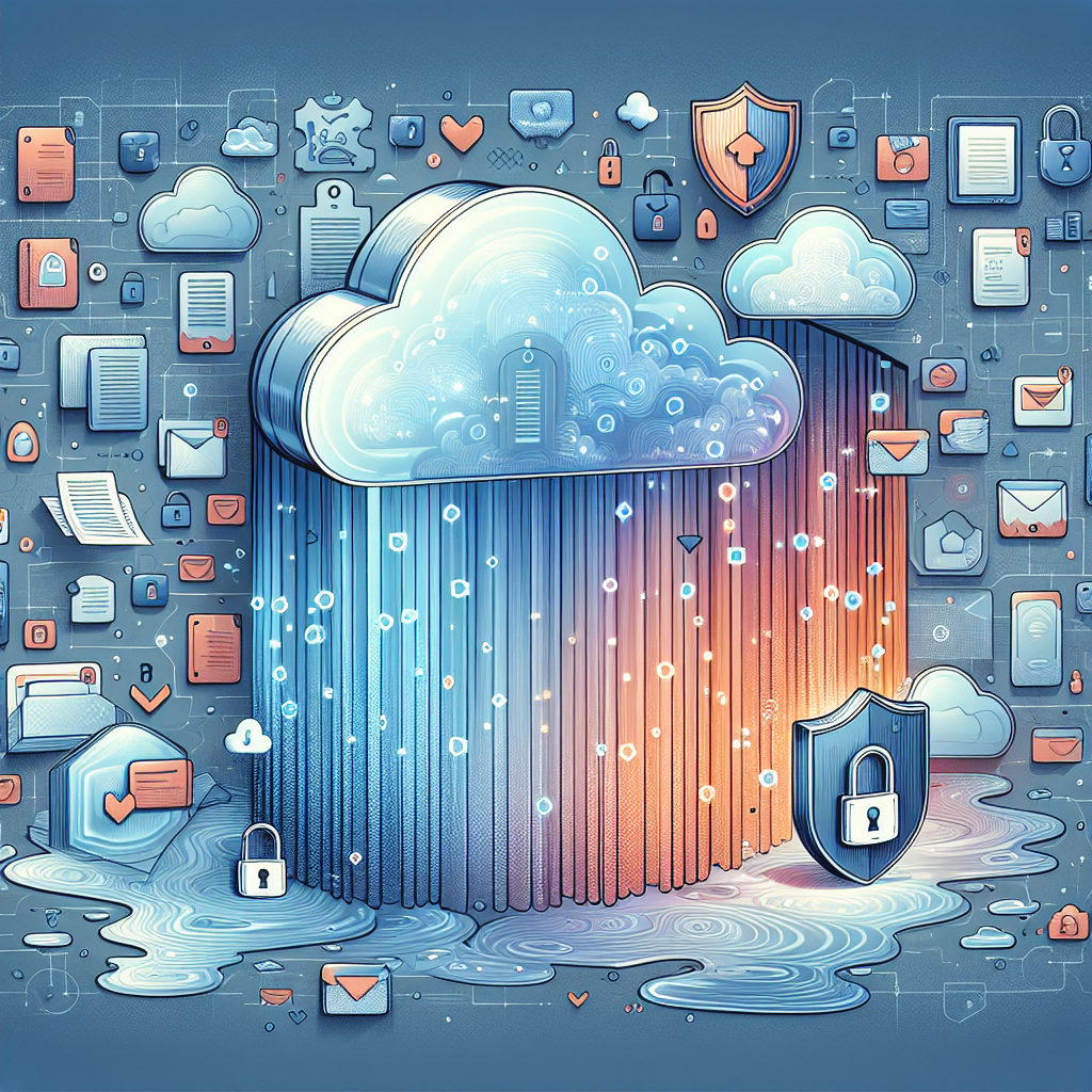 "Illustration of Google Backup interface showing data protection options, highlighting features for safeguarding files and ensuring data recovery."